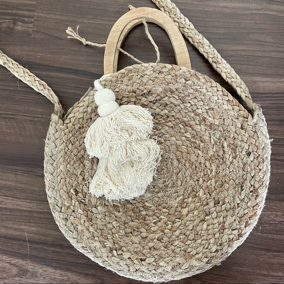Zara round raffia basket bag - Picture 5 of 11